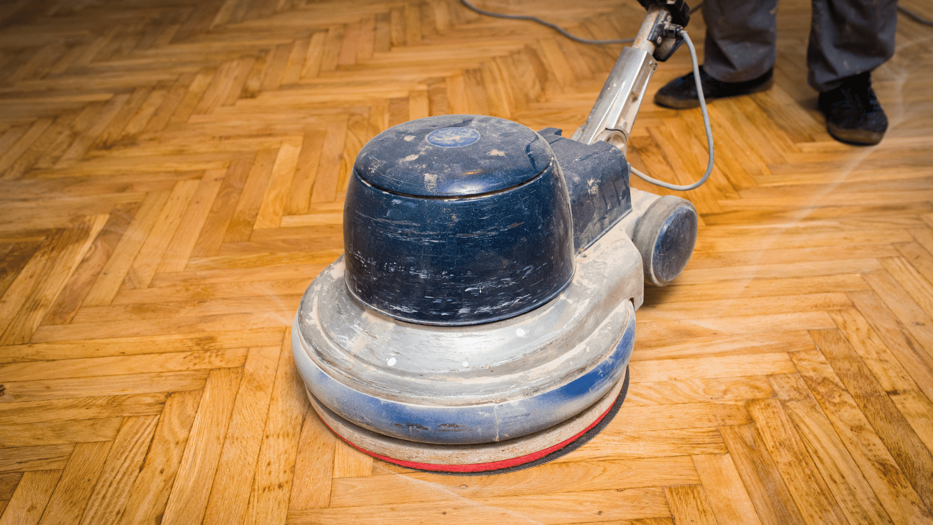 Lijado de parquet: máquina lijadora de parquet